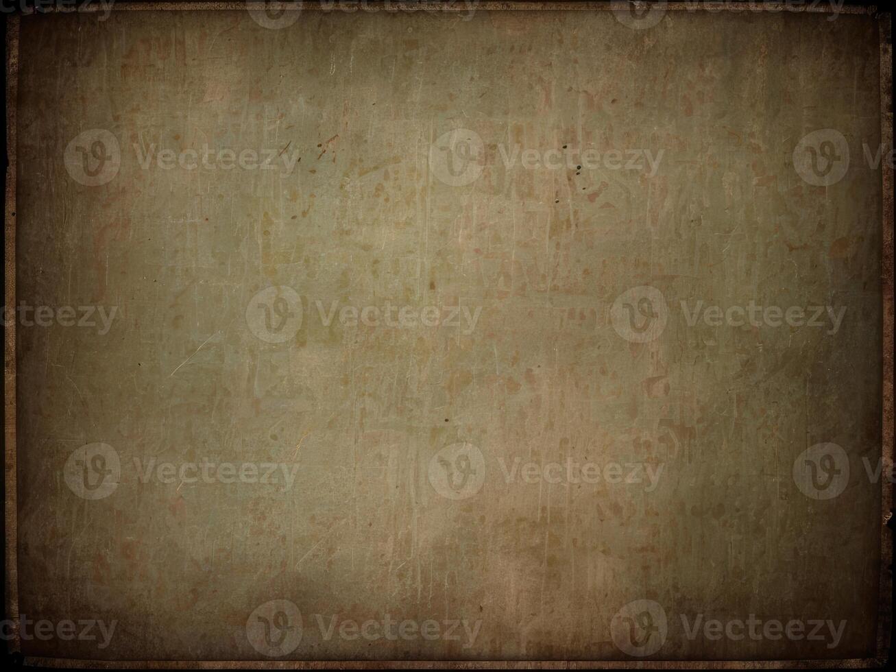 Aged Textured Background With Dark Brown Border photo