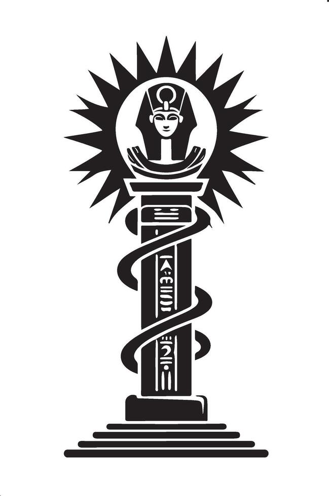 Sacred Egyptian Symbol Totem for Cultural Projects vector