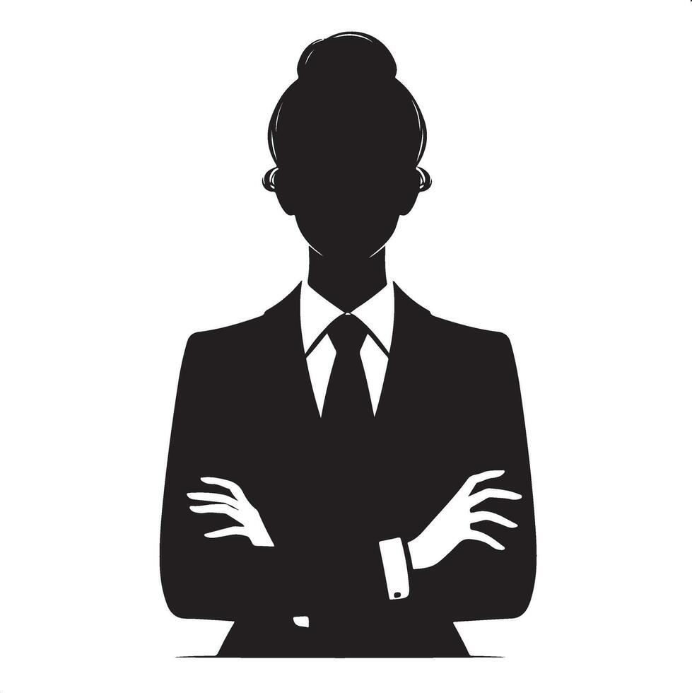 Silhouette of a Lawyer in Action at Court vector