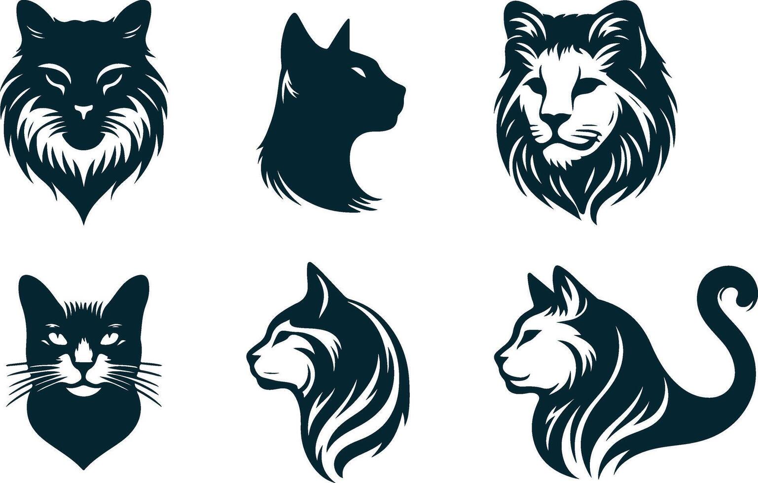 Cat Jumping Silhouette for Action-Packed Designs vector