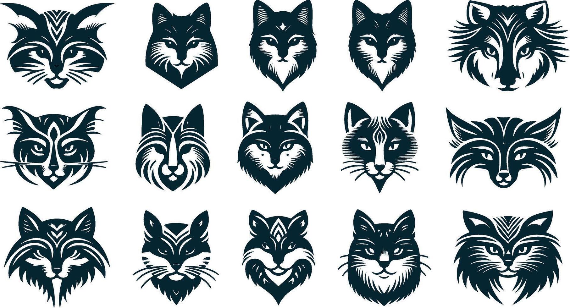 Cat with Tail Up Silhouette for Joyful and Energetic Art vector