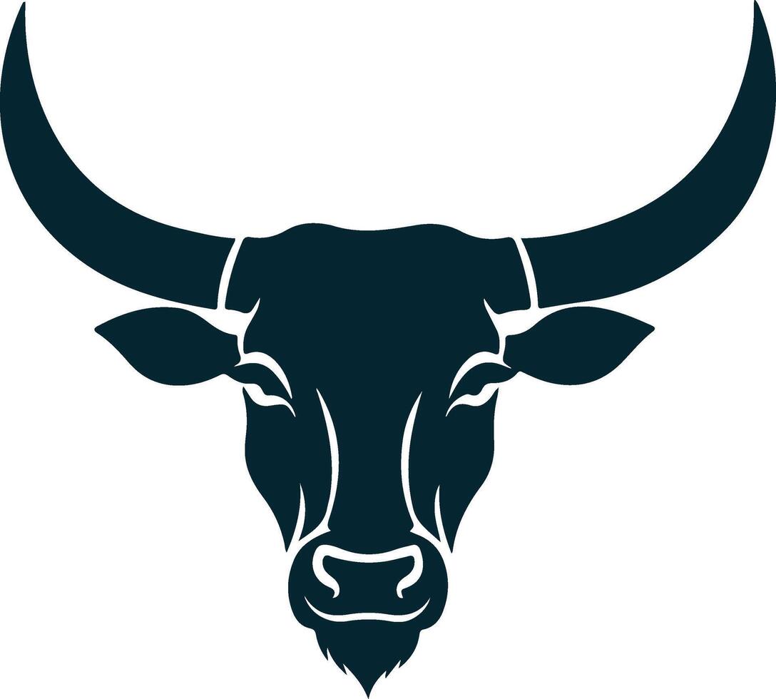 Charging Bull Silhouette for Dynamic Designs vector