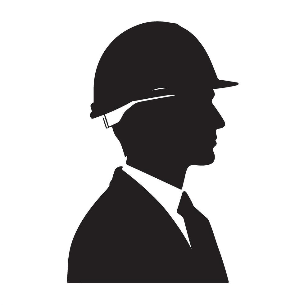 Architect Silhouette for Professional Design Projects vector