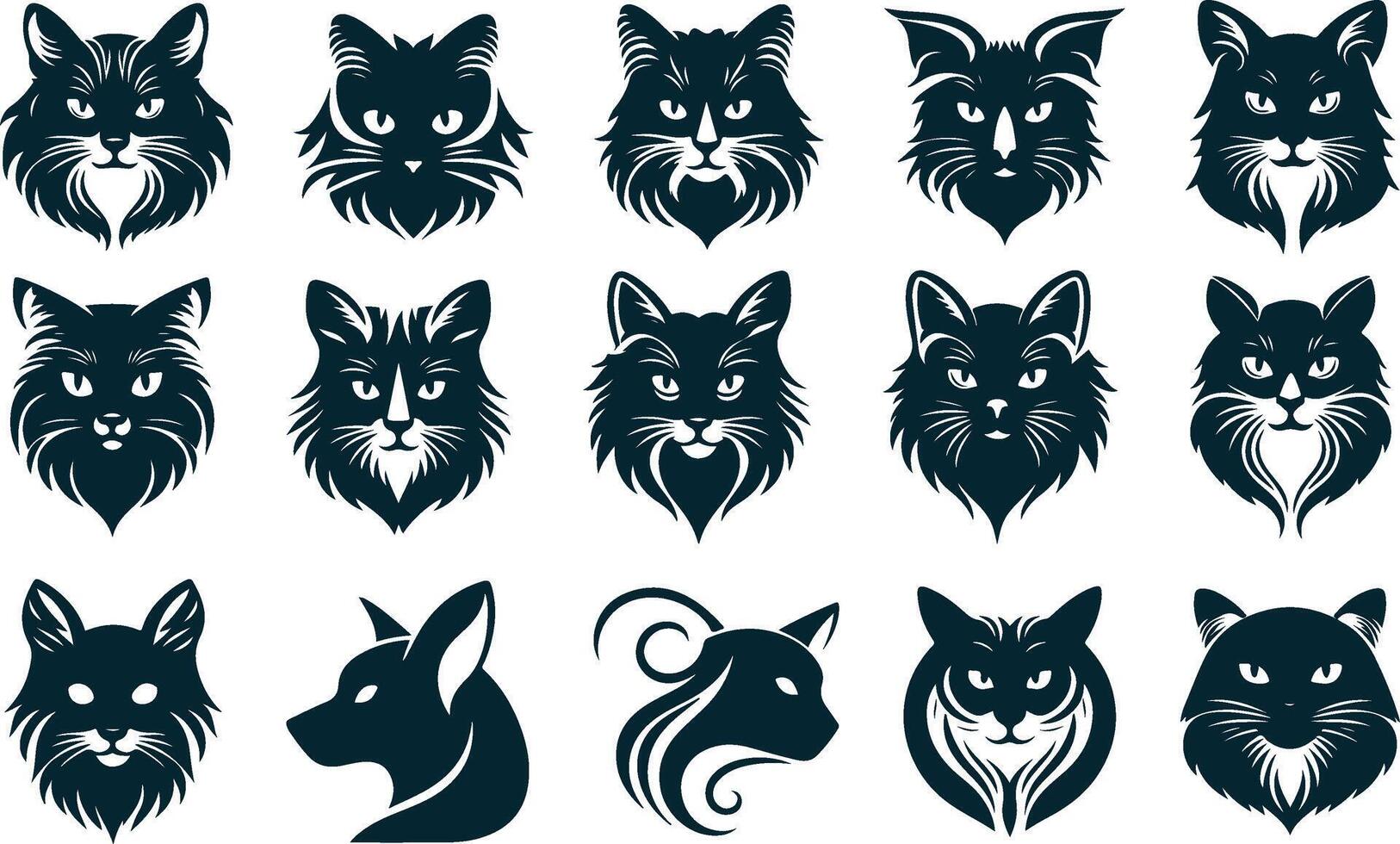 Sitting Cat Silhouette for Peaceful and Relaxing Designs vector