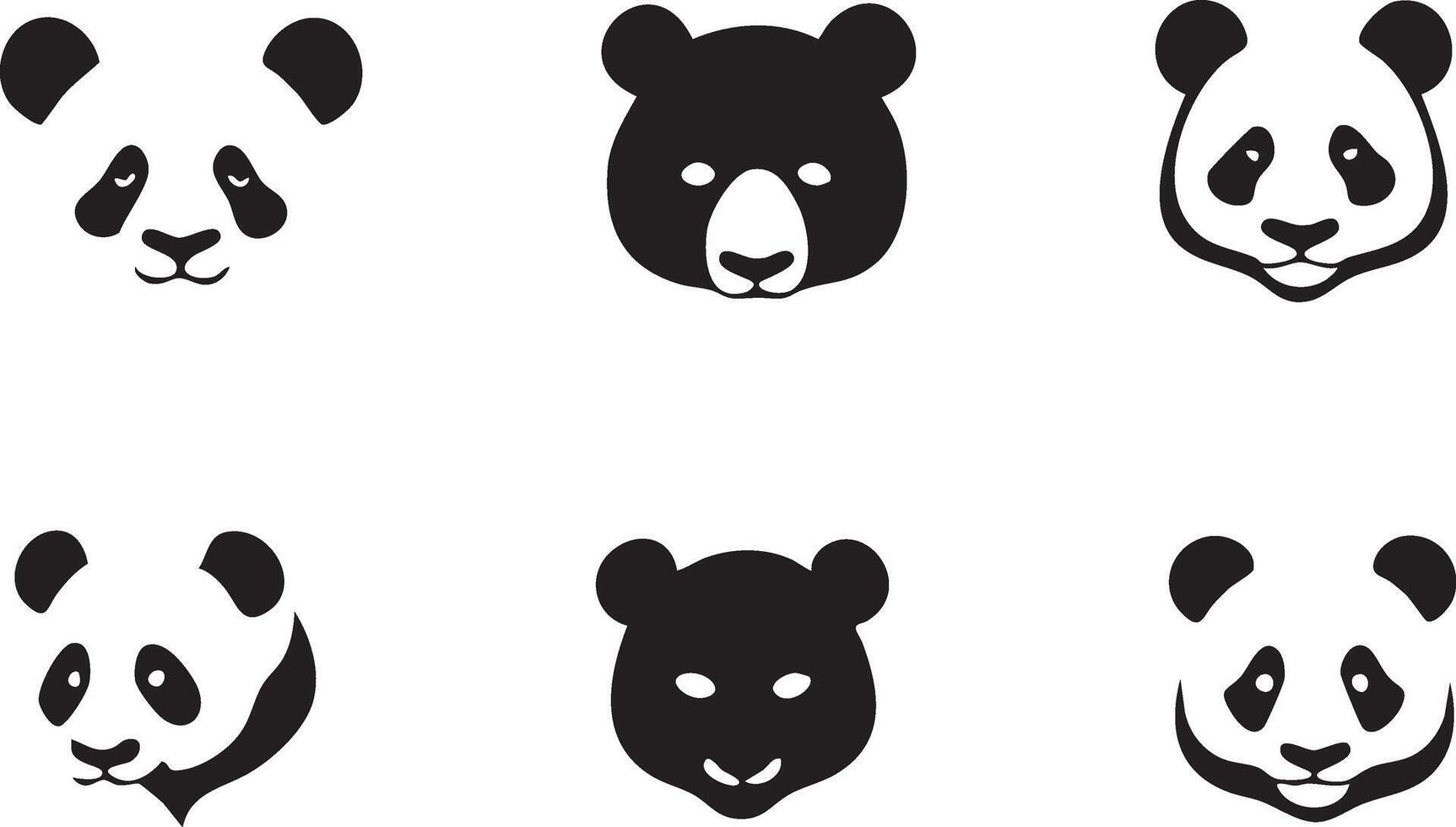 Bear Head Silhouette for Animal-Themed Illustrations vector
