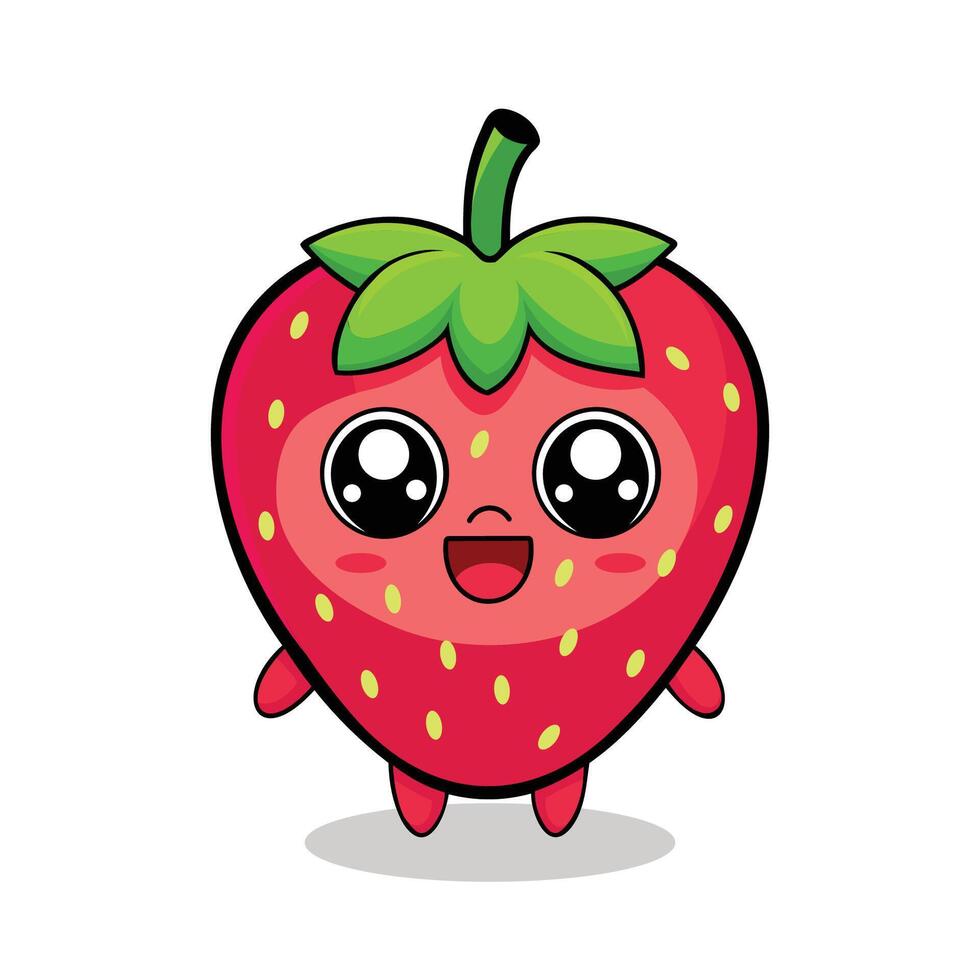 Cute Strawberry for kids illustration vector