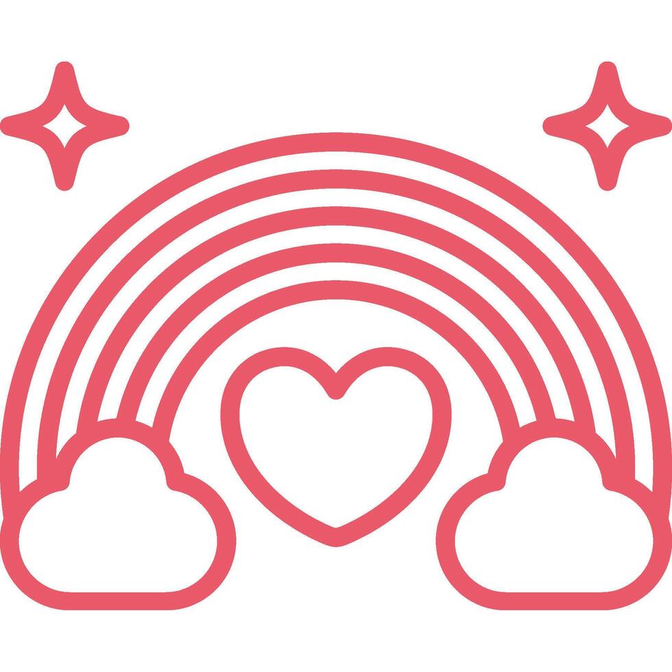 Rainbow Icon Element For Design vector