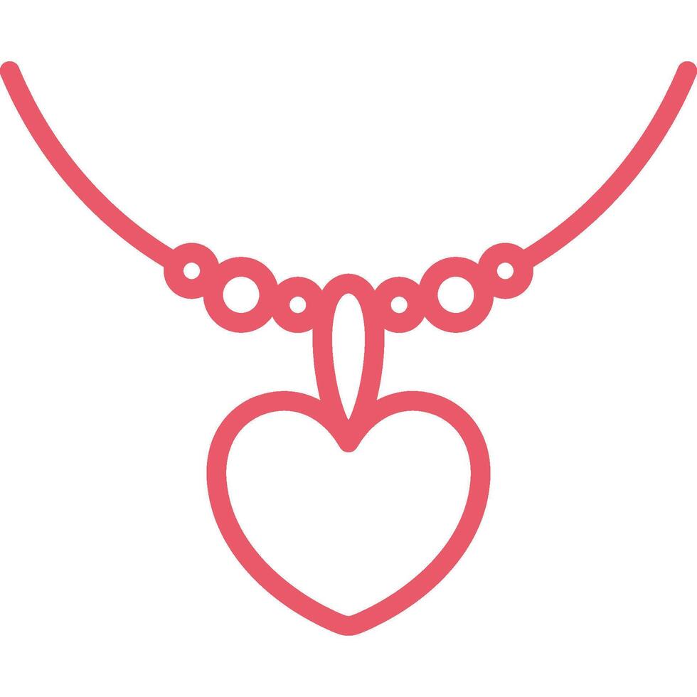 Love Pendant Icon Element For Design vector