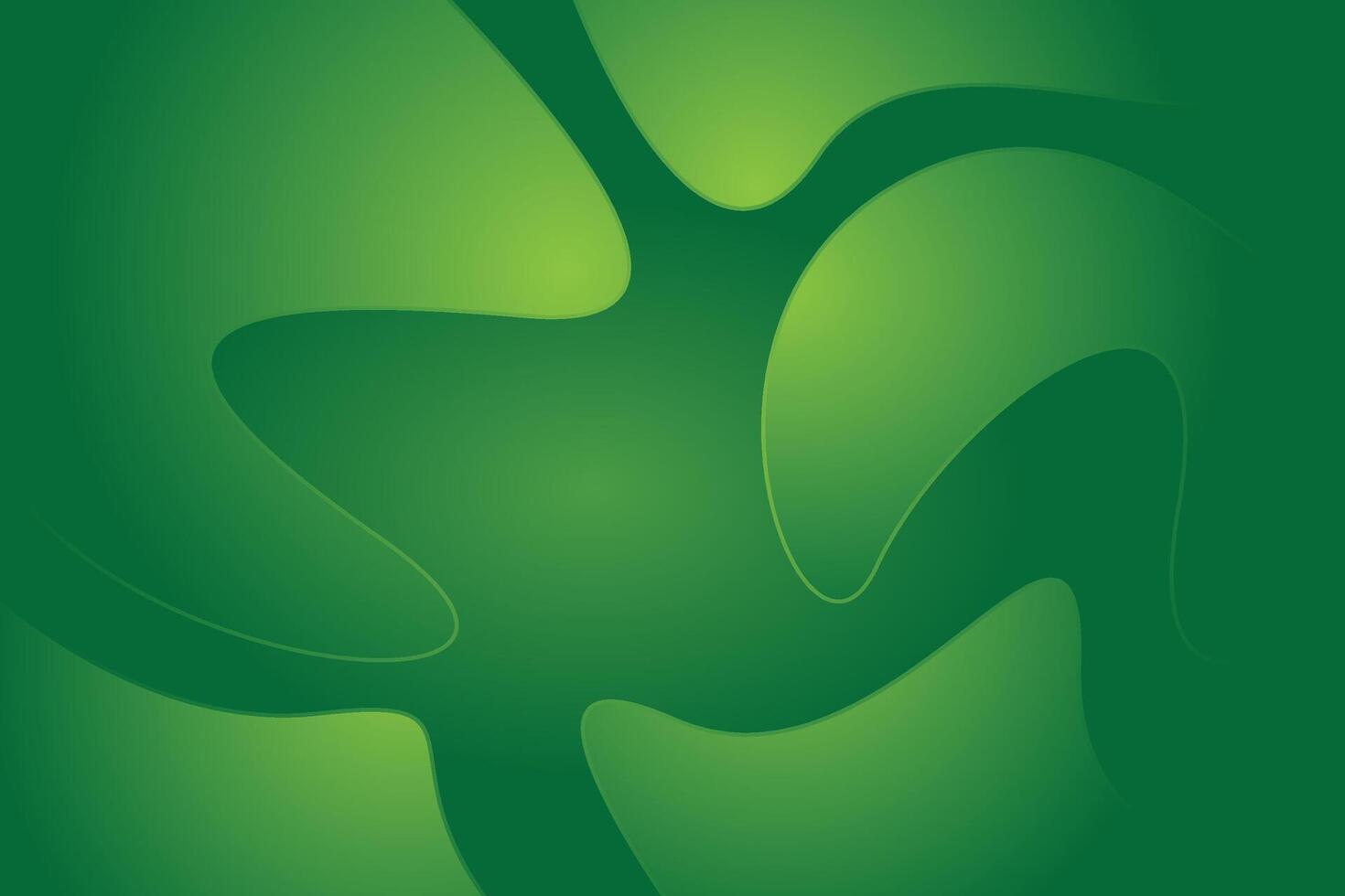 Abstract green background with a swirl pattern vector