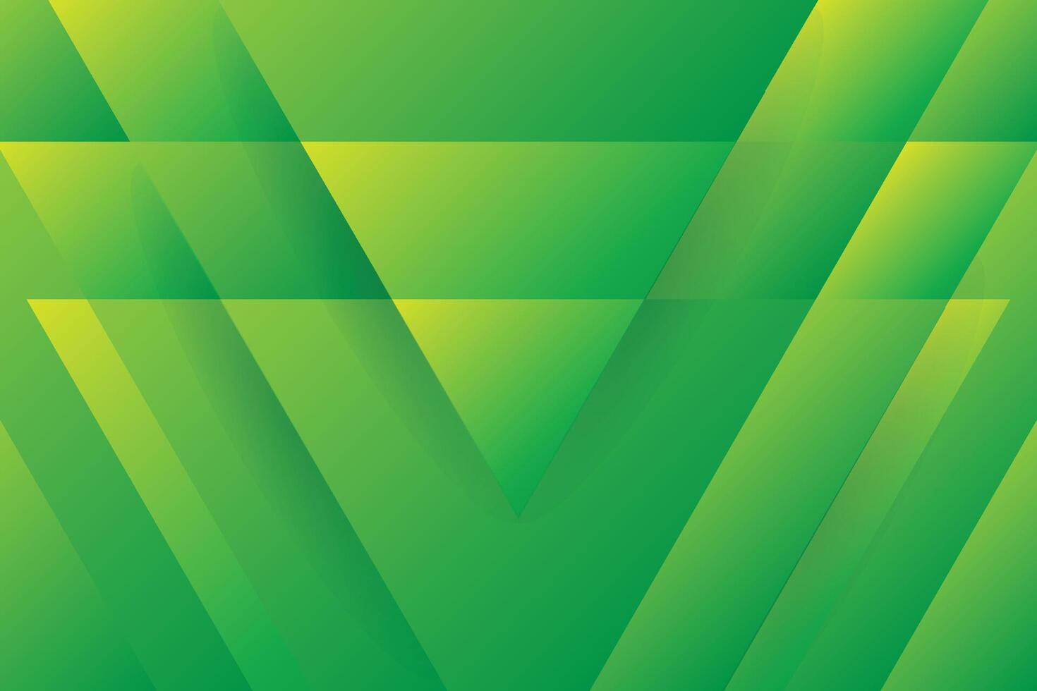 Green abstract background with triangles vector