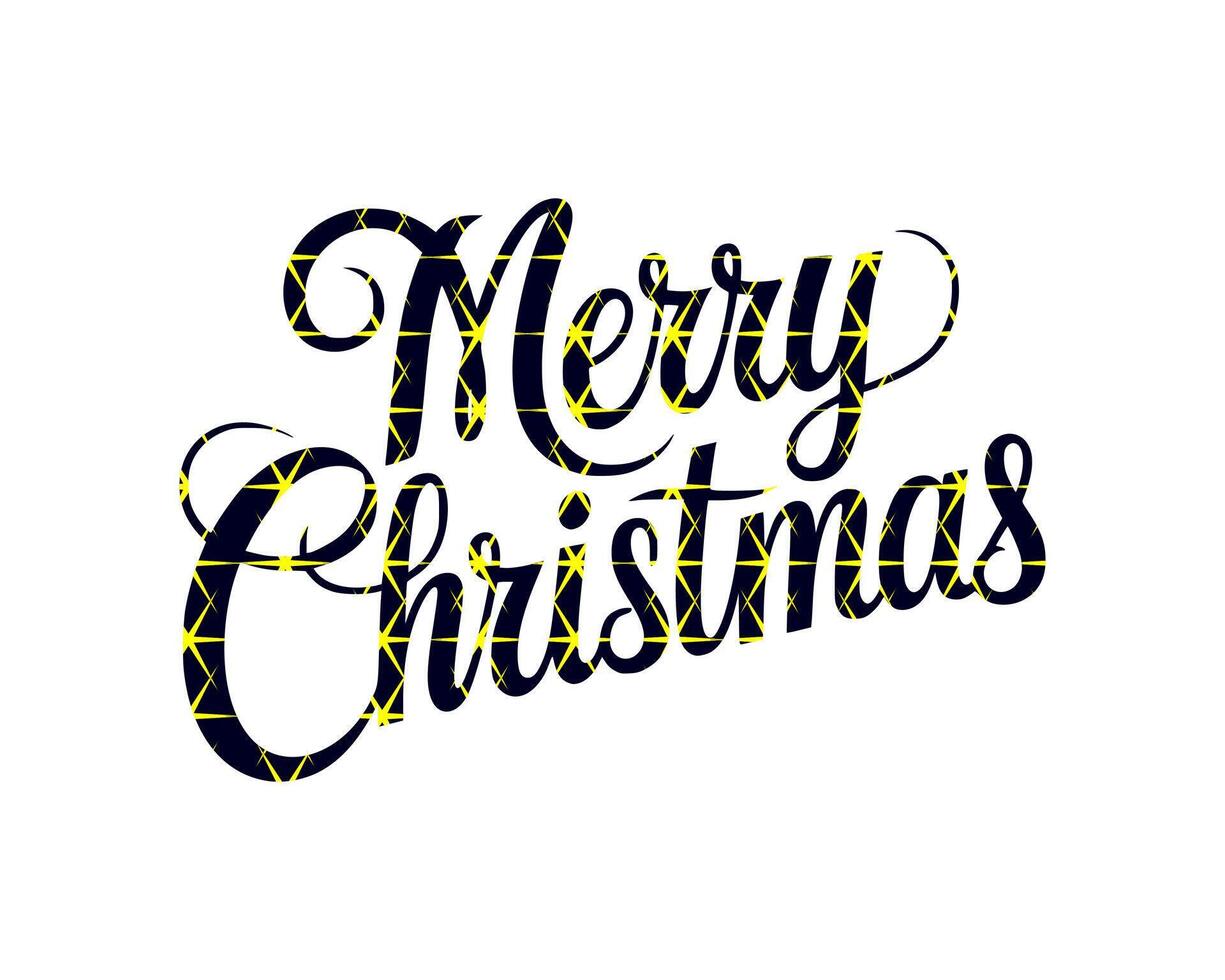 Elegant Merry Christmas Typography for Holiday Designs vector