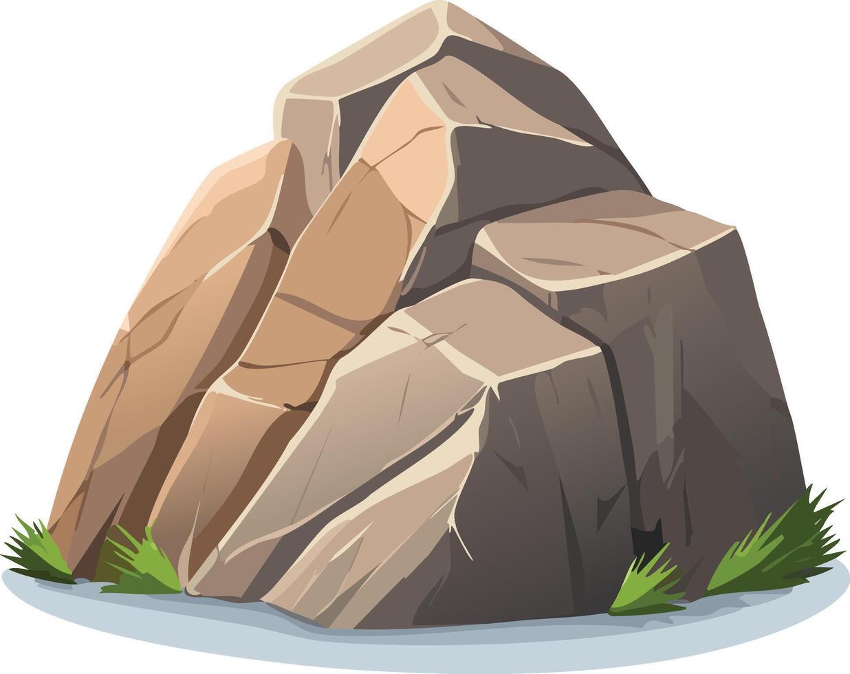 beautiful and strong stone vector