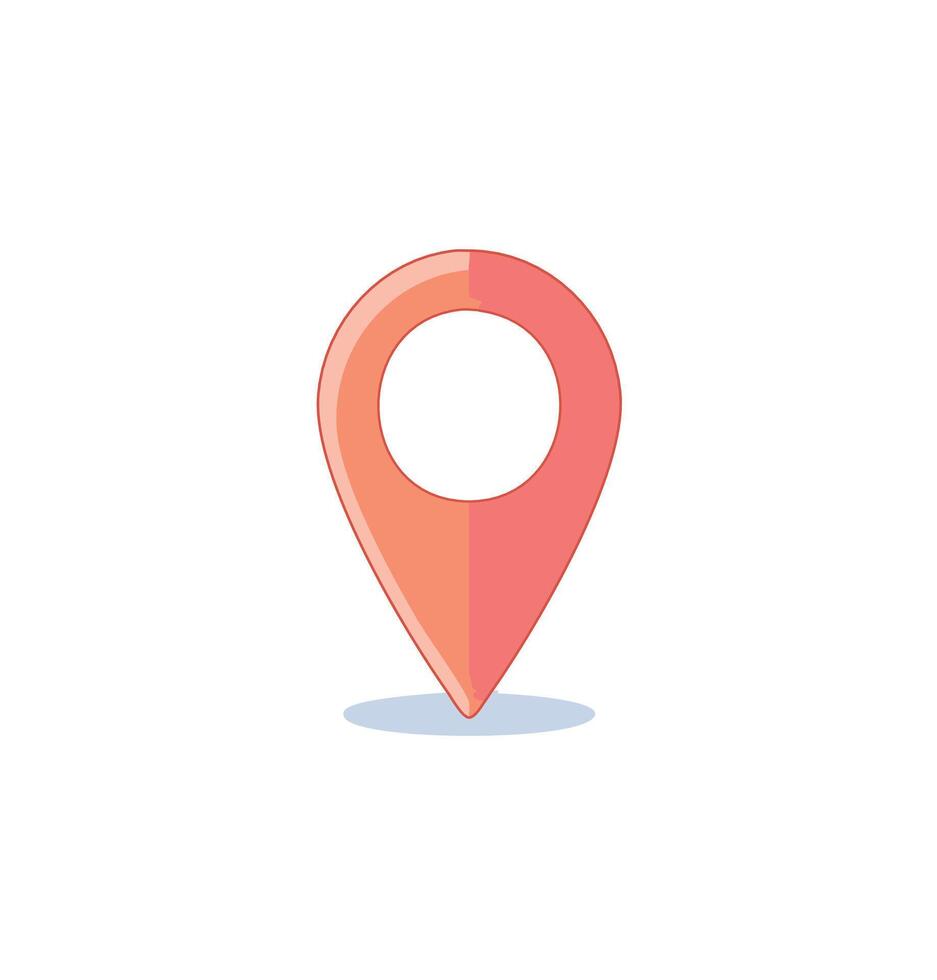 map location point icon vector