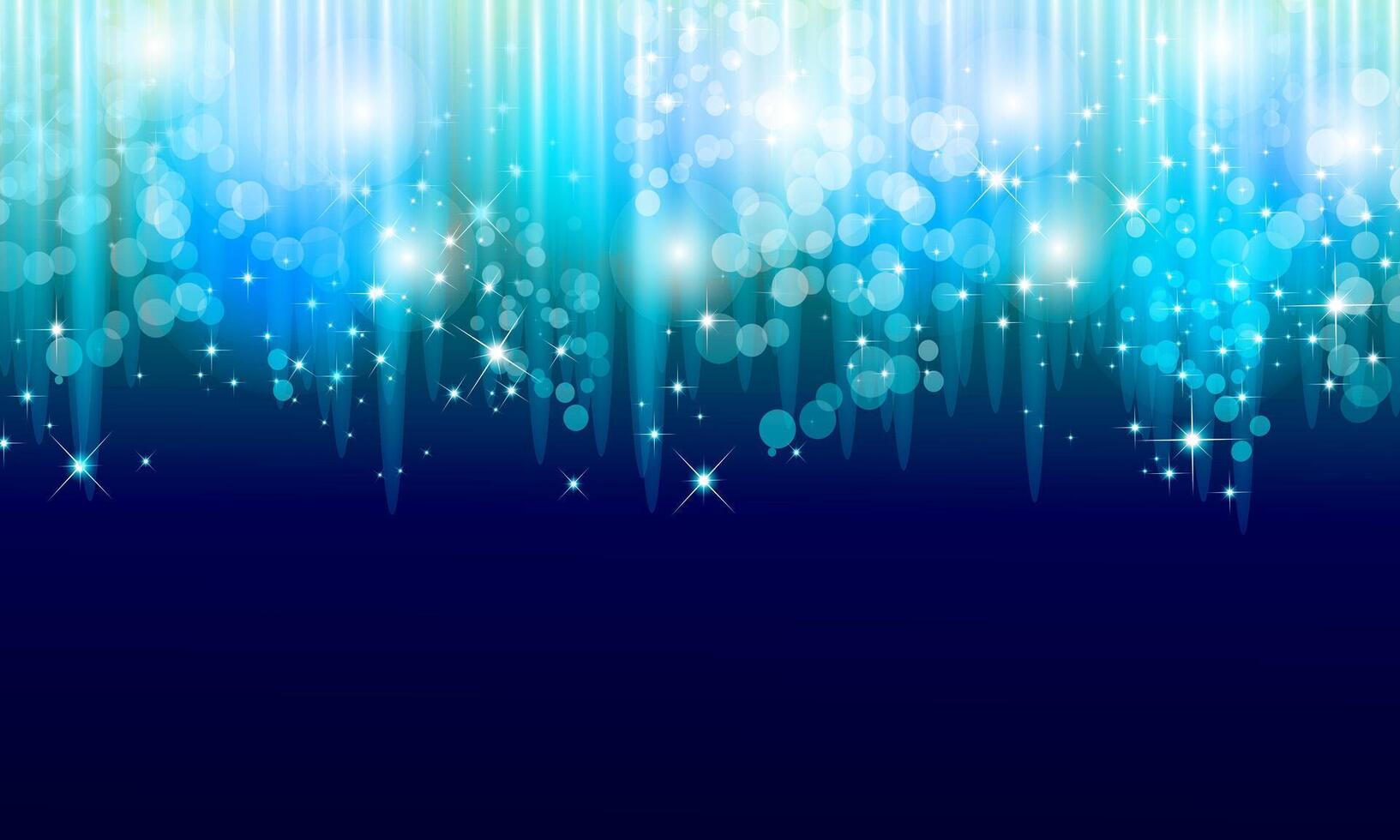 abstract light dark blue background. Magic night sparkling glitter bokeh dark blue background. vector