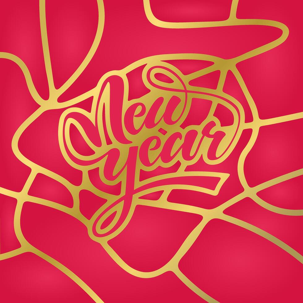 New Year Celebration Typography. Text illustration vector