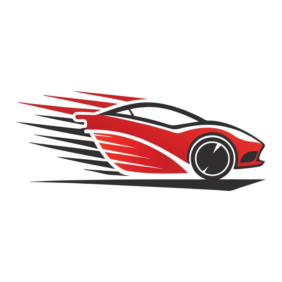 Professional Stylized Racing Car Logo for Sports Branding vector