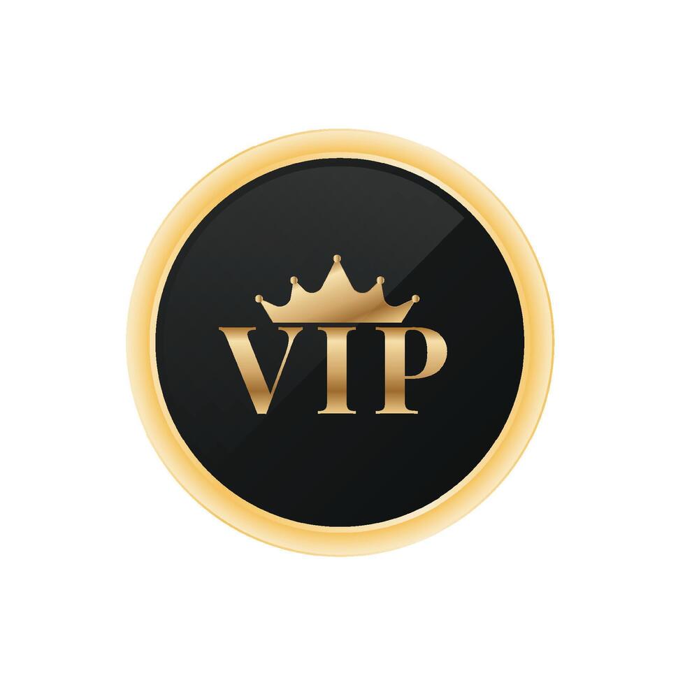 Vip token badge . V I P badge vector