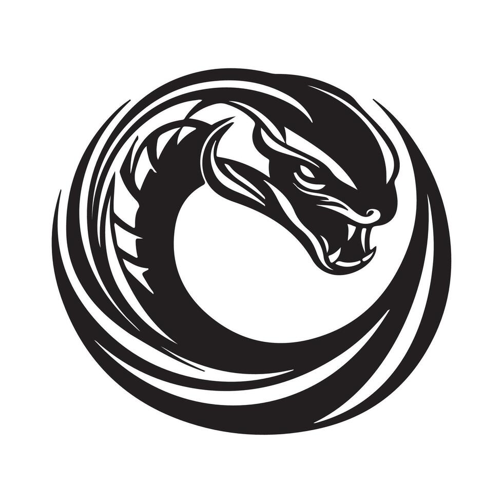 Mamba logo isolated on white background for your web vector