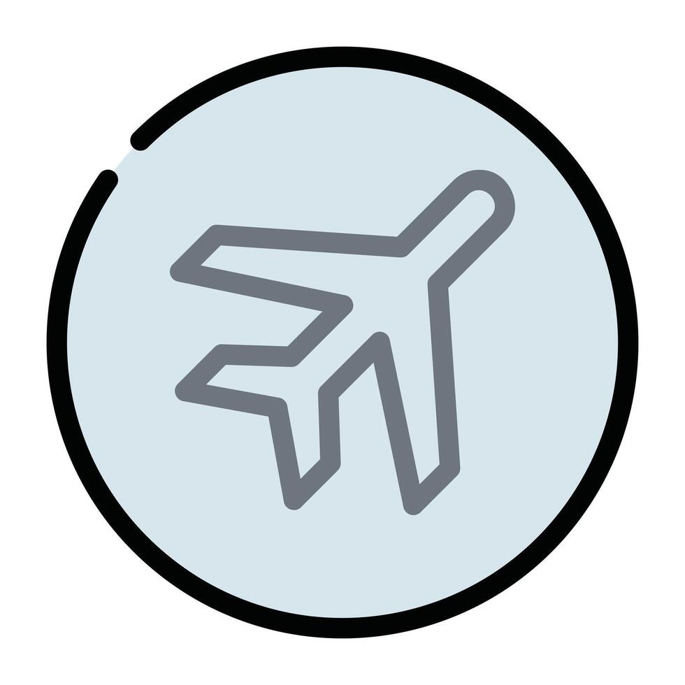 Airplane icon illustration vector