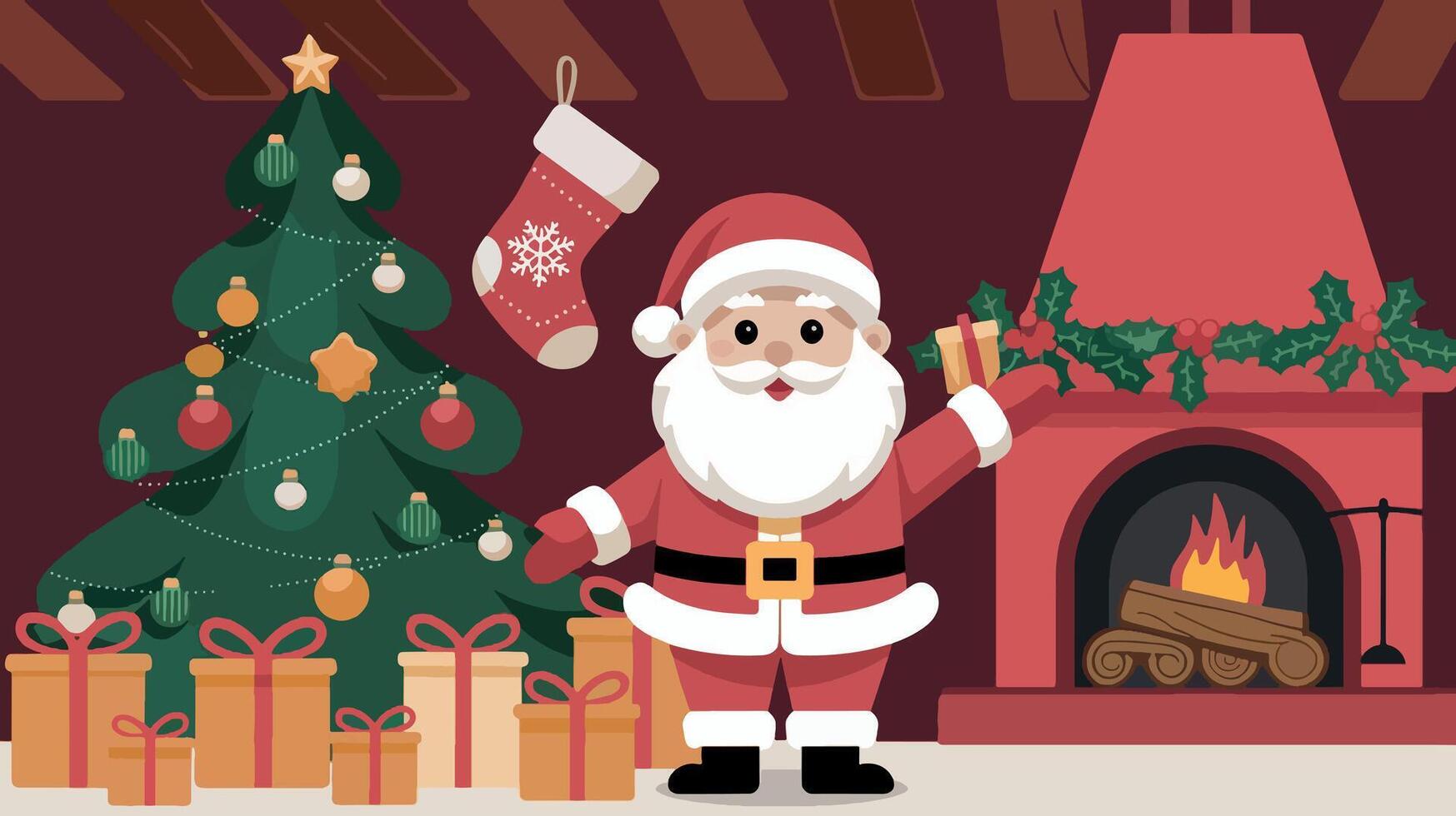 Christmas greeting cards with text Merry Christmas and happy new year. vector