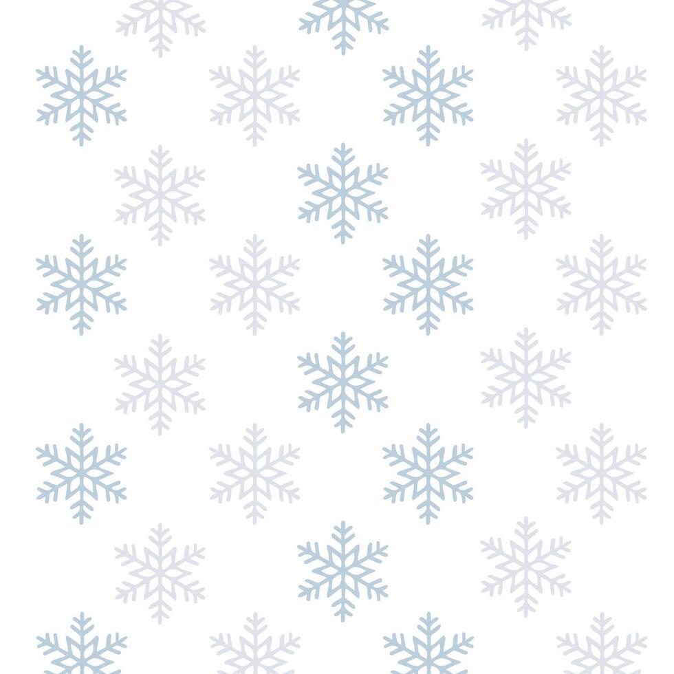 snowflakes repetitive gift wrapping pattern vector