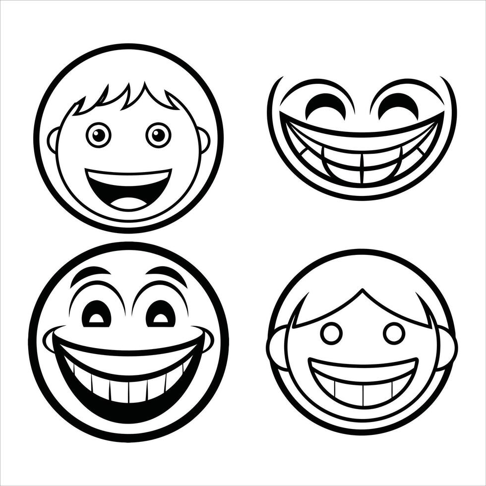 smiley face emoticons vector