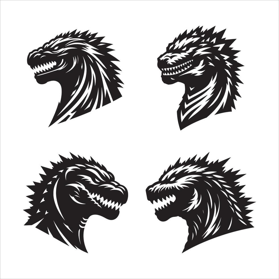 Angry Green Dinosaur Cartoon Character Running vector