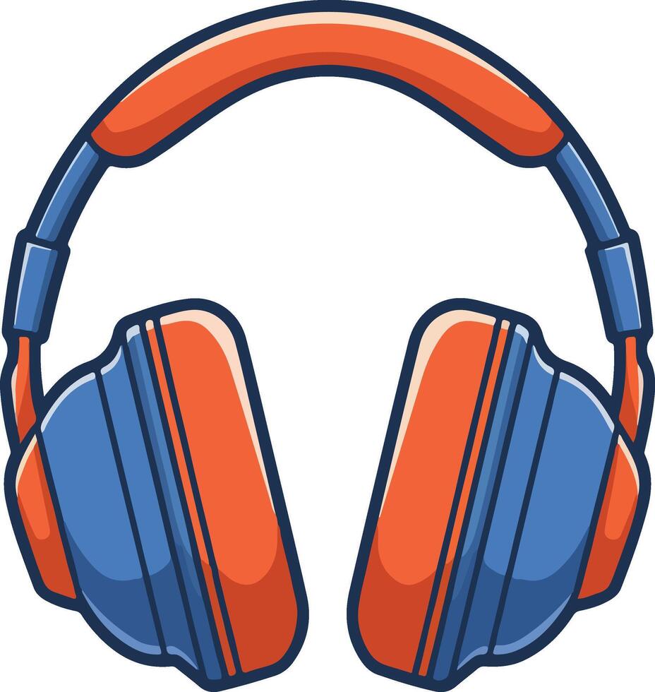 Modern Audio Headset Illustration vector