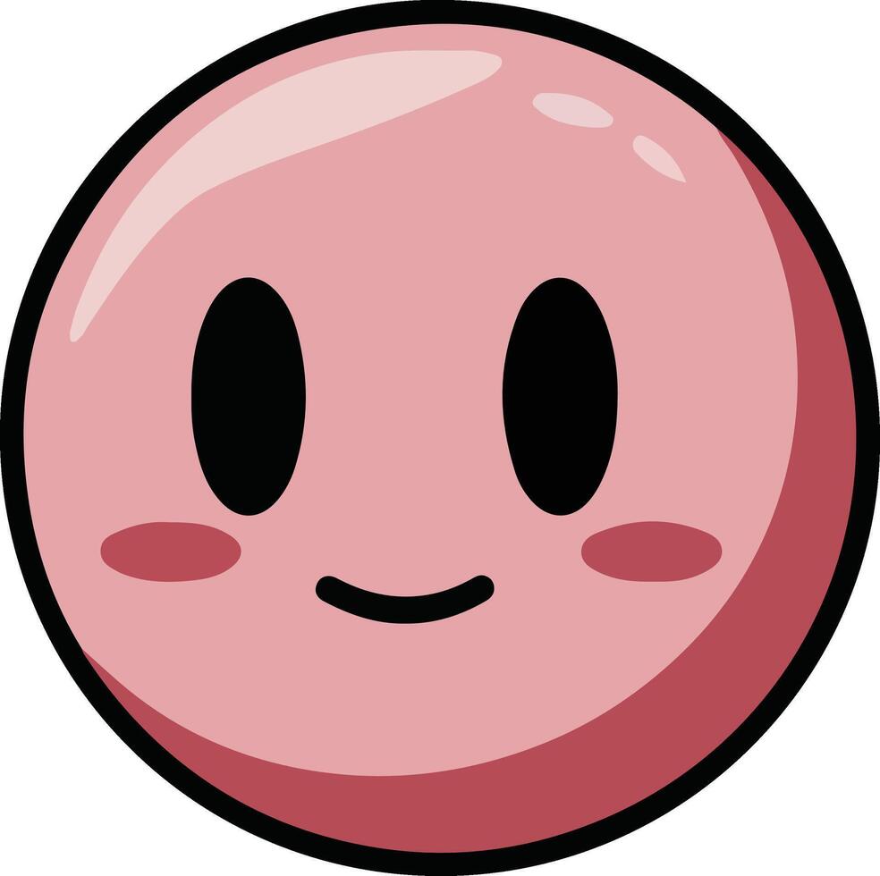 Kawaii Smiley Sticker Pack Emotions vector