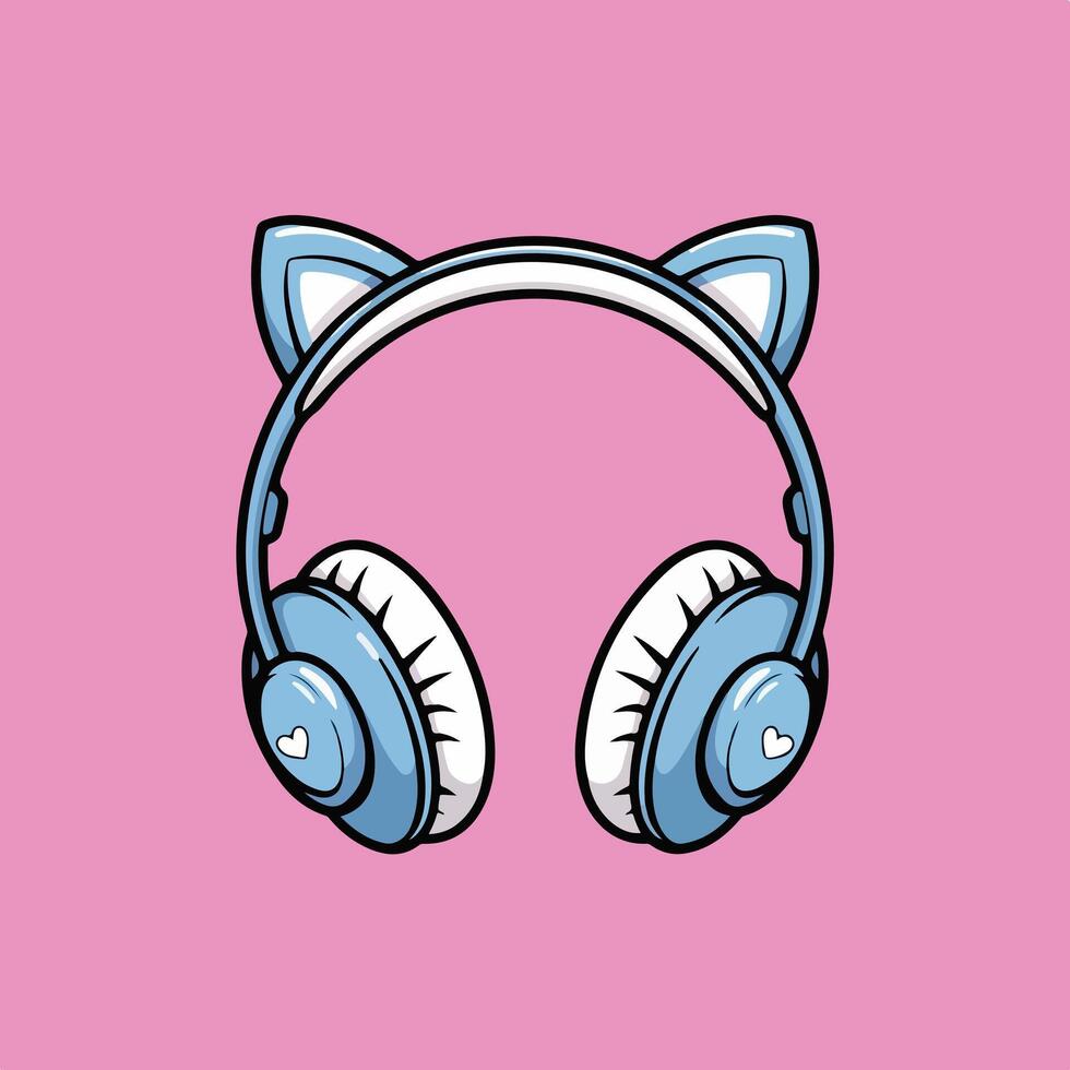 Realistic Headphone Design vector