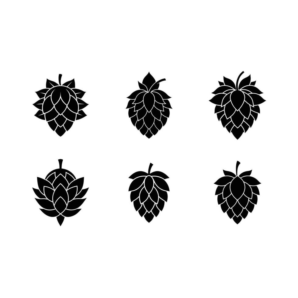 Hop Plant Icon High-Quality for Craft Beer and Botanical Designs vector