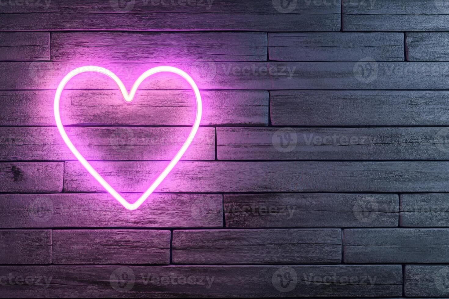 heart shape glowing frame . photo