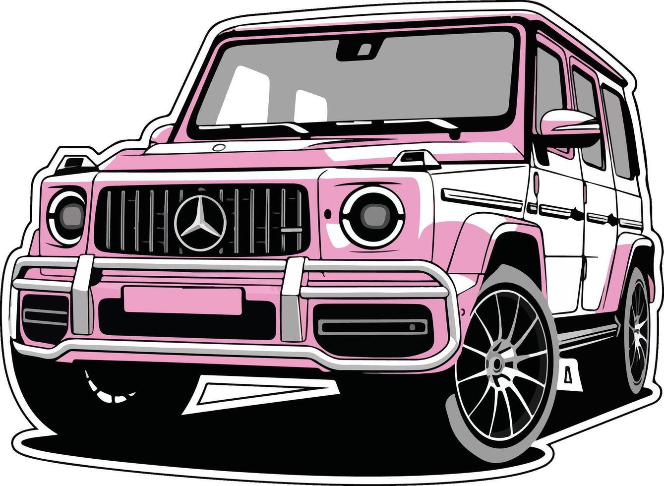 Modern Car Illustration and suv vector