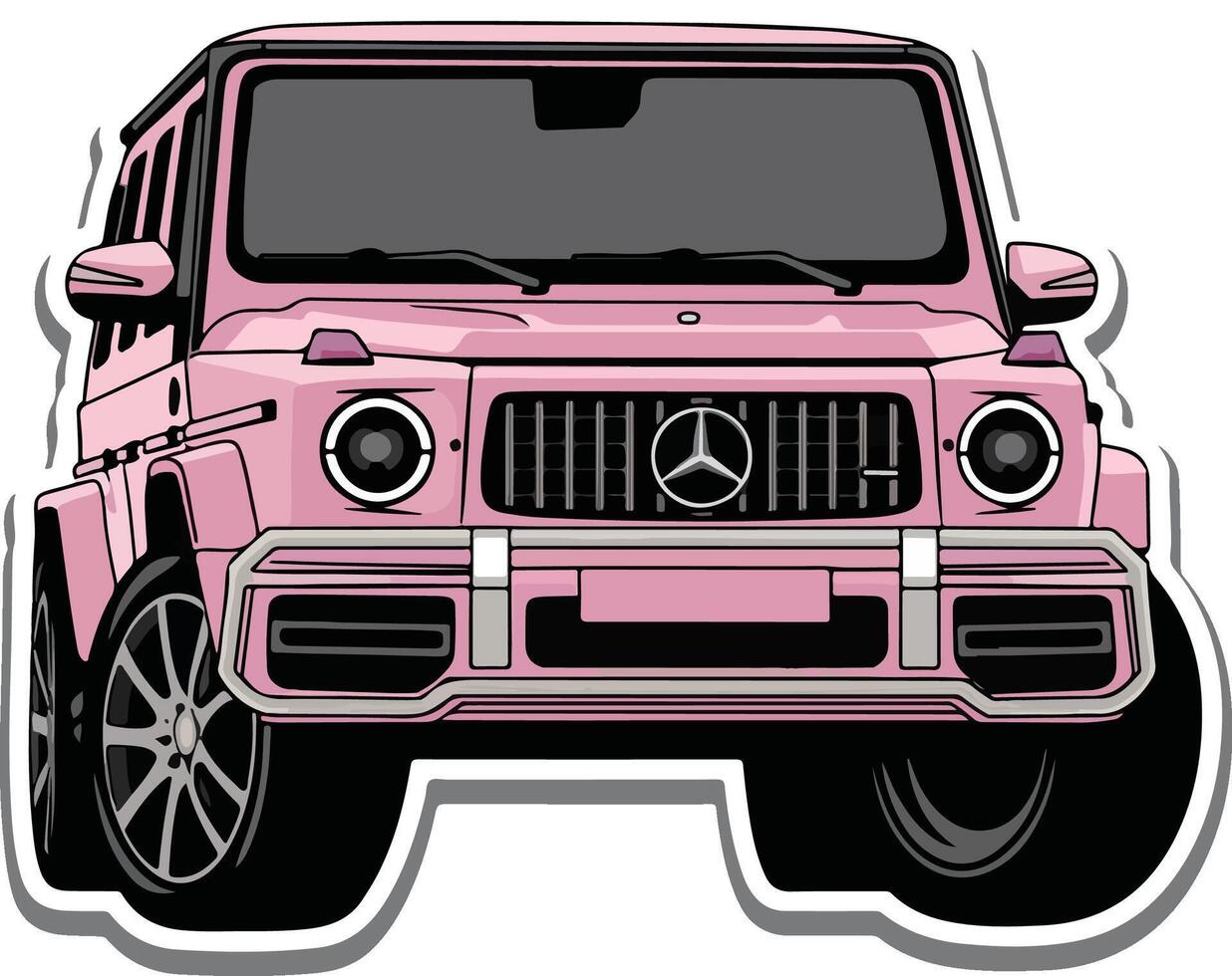 Luxury Automobiles and SUV Graphics sticker vector