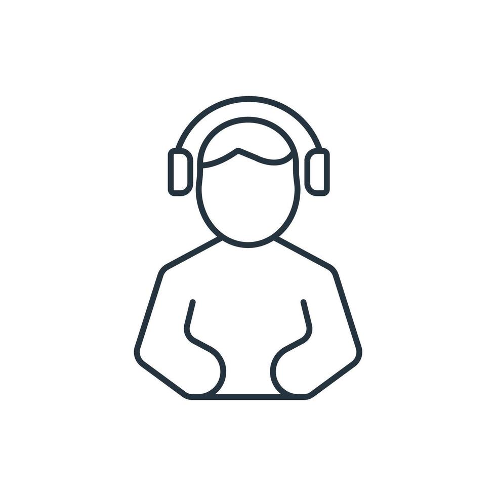 Active Listening icons symbol elements for infographic web vector