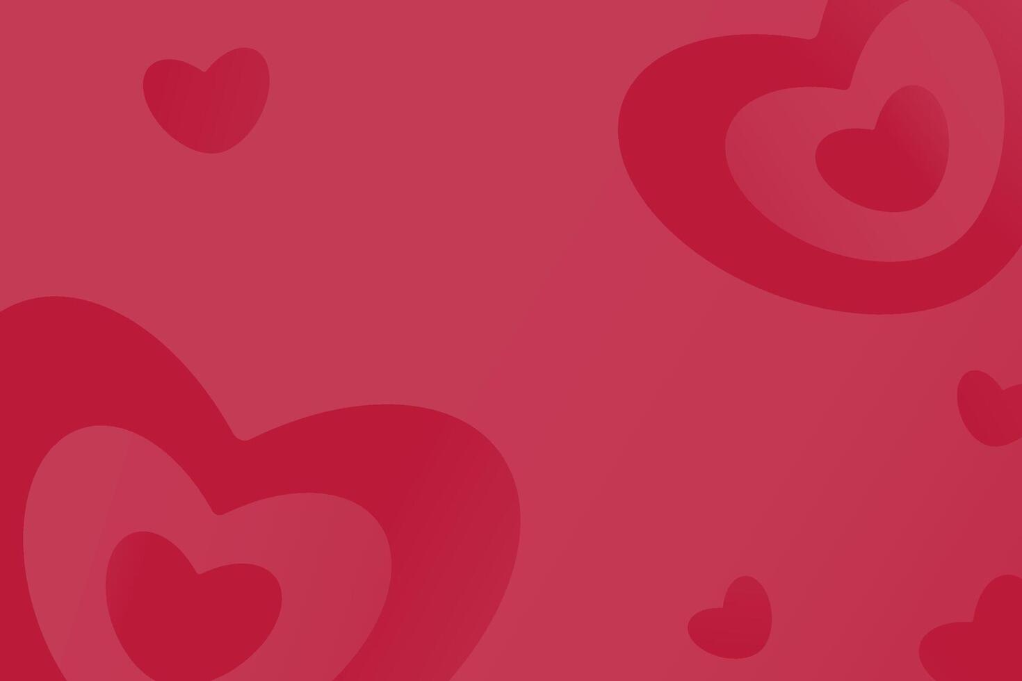 Horizontal background with romantic symbols and a place for text. vector