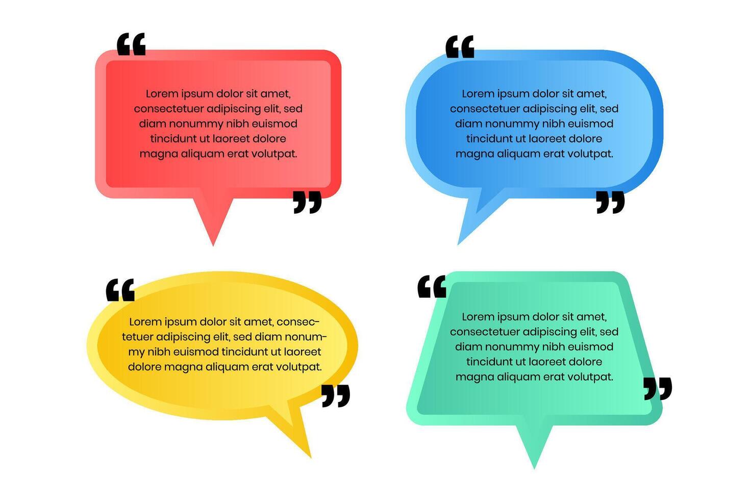 Quote box frame vector