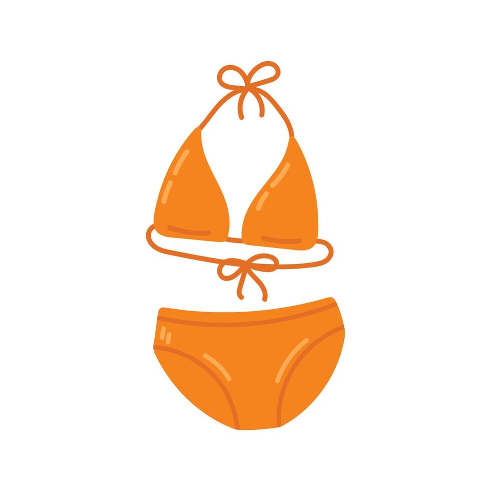 Swimsuit icon isolated on white background vector