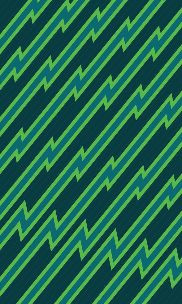 Abstract green lightning stripe pattern modern wallpaper vector