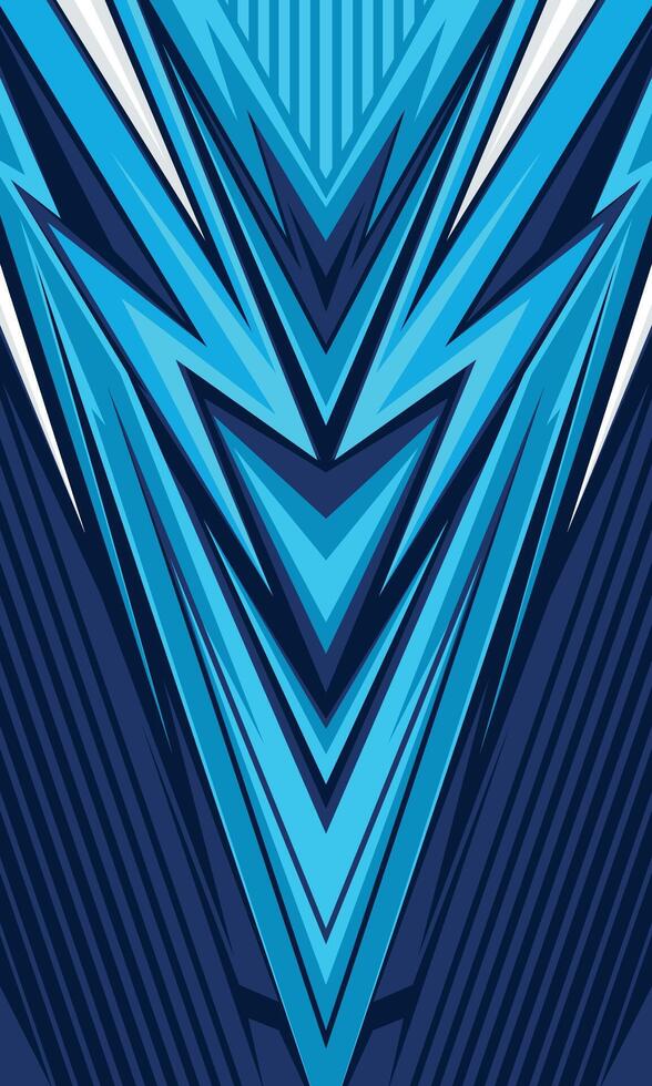 Modern blue wallpaper abstract geometric shapes for sublimation jersey vector