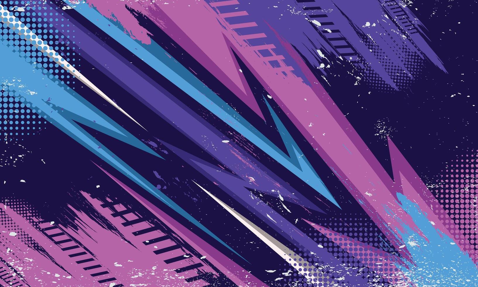 Colorful abstract geometric stripes racing background for car wrap sticker vector