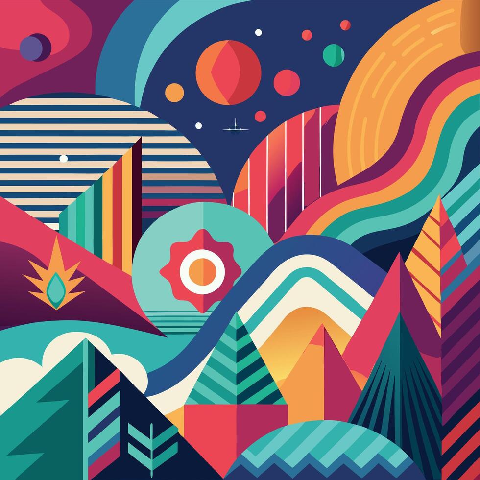 Abstract elements background Illustration vector