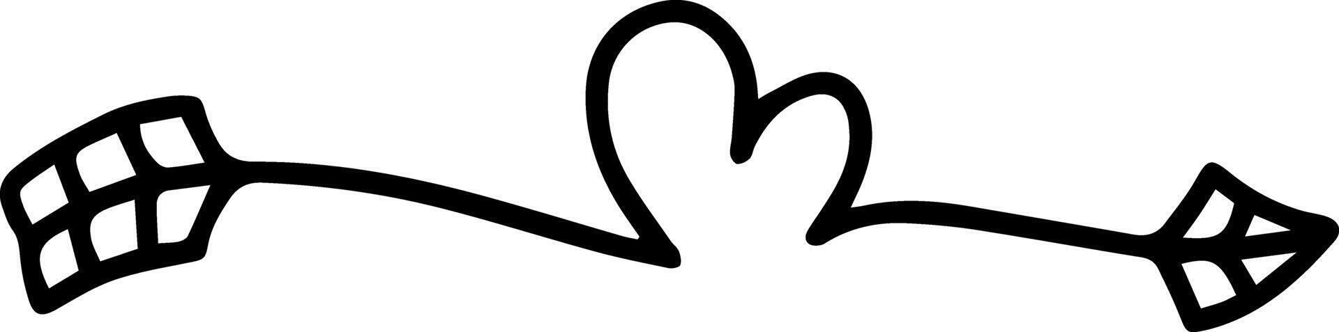 Cupid's arrow, symbolizing love and passion, pierces hearts with its profound emotional impact, evoking feelings of romance and affection in relationships and celebrations vector