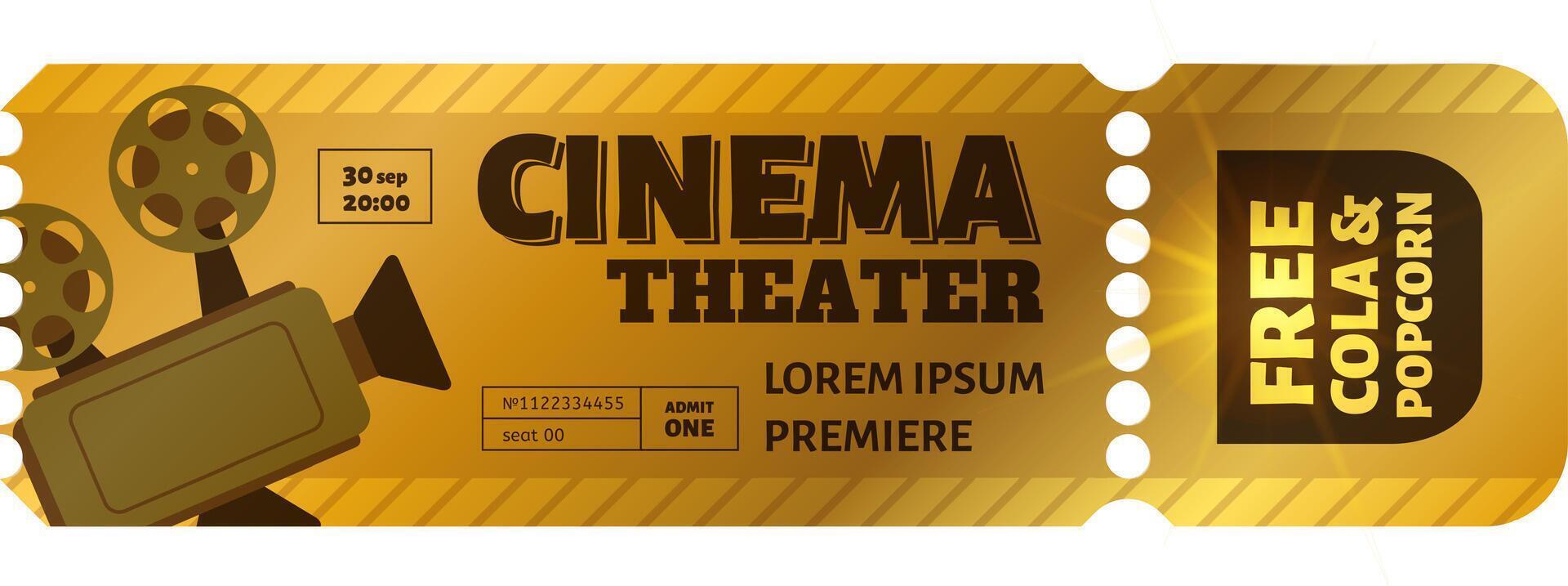 Cinema Voucher Vector Art Icons and Graphics for Free Download