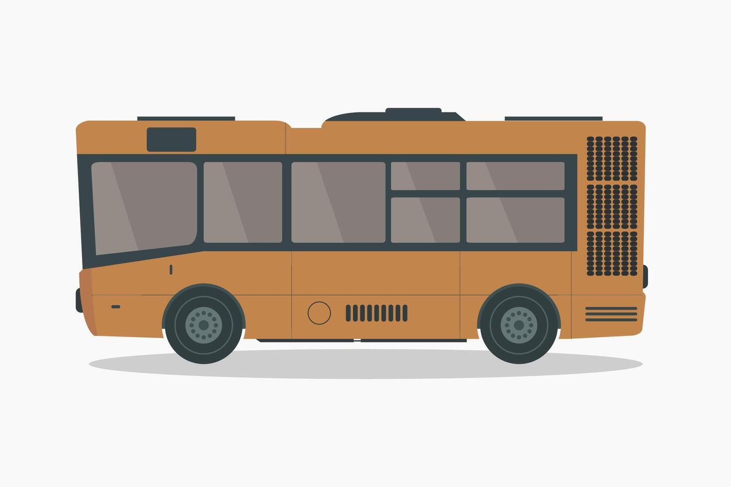 Illustrated city bus vector