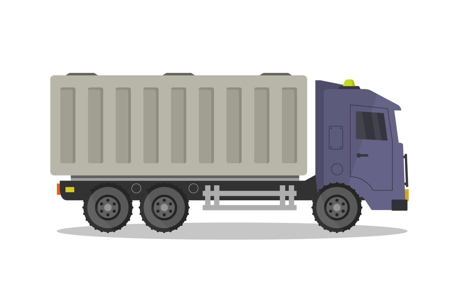 Container truck illustrated on white background vector
