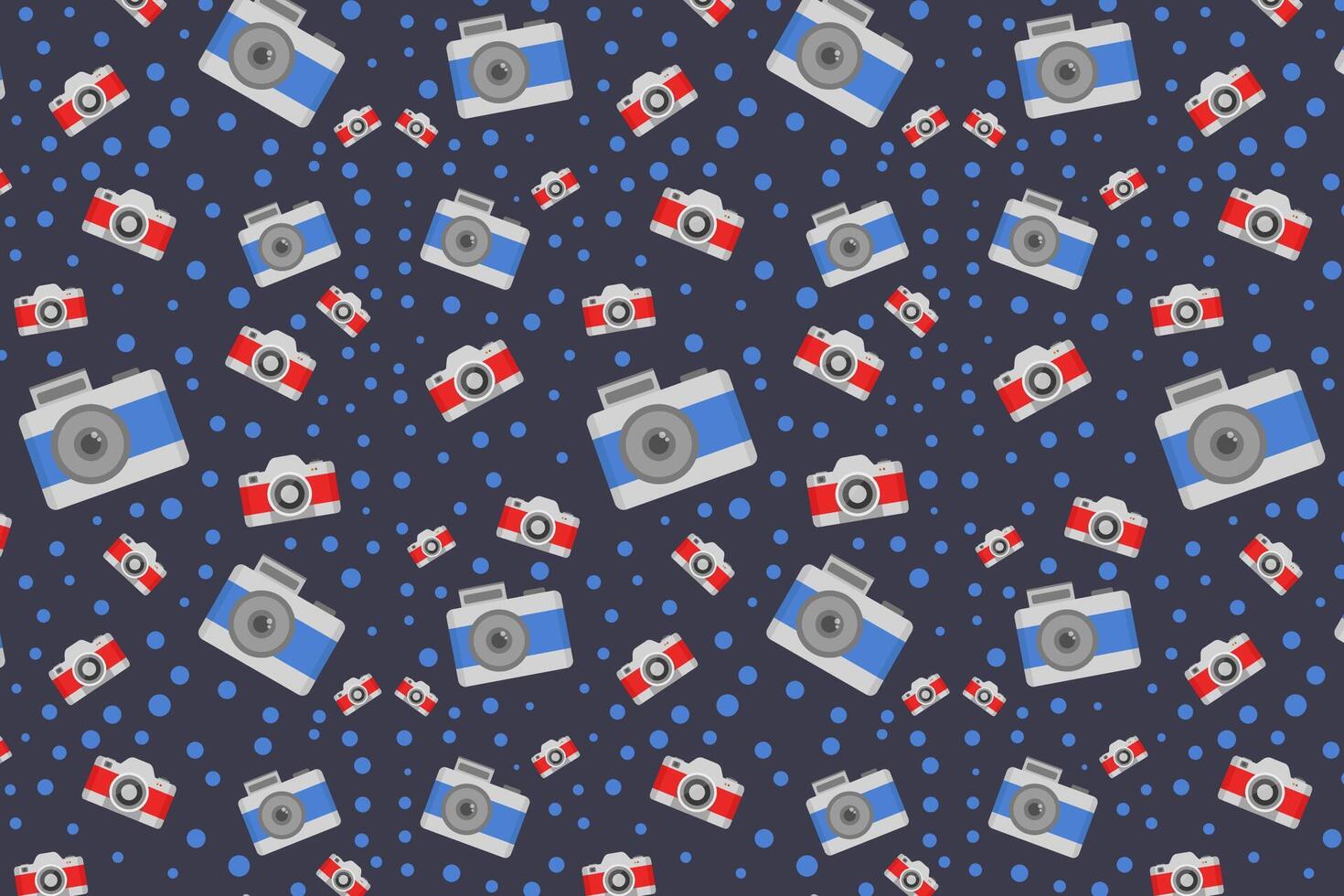 Camera pattern illustrated on white background vector