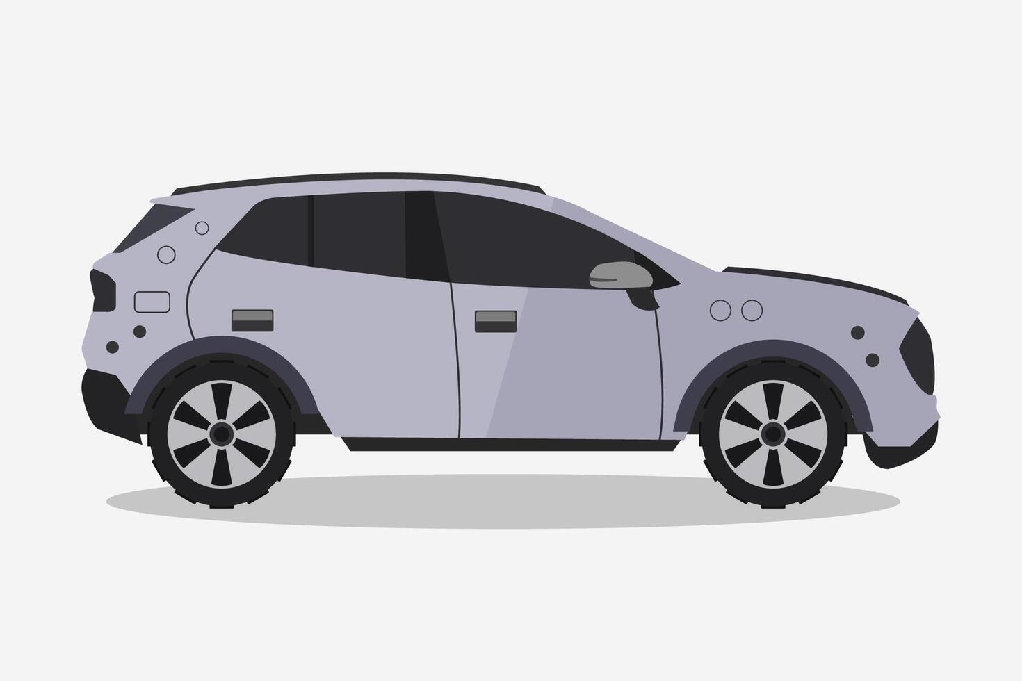 Car illustrated on white background vector