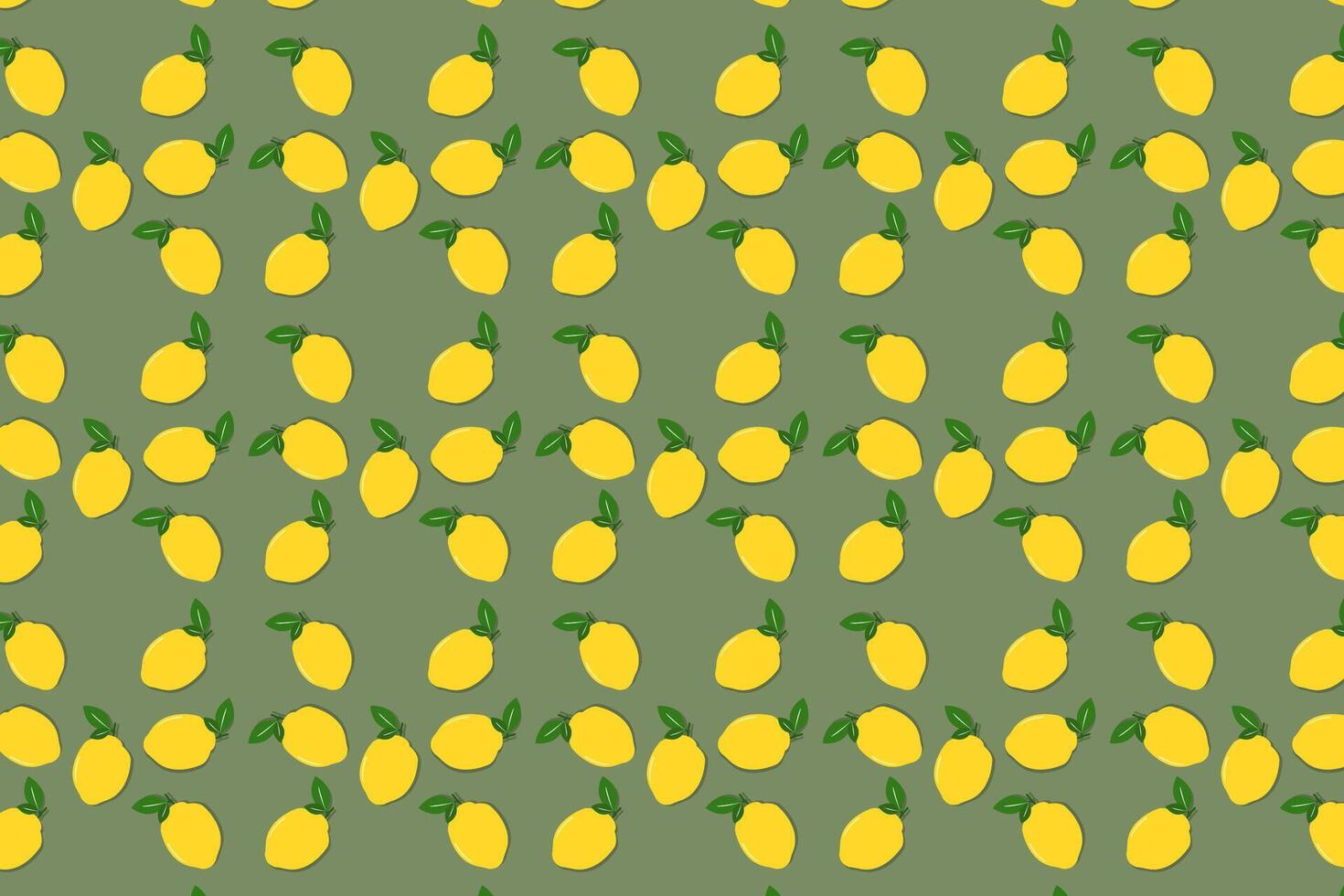 Lemon pattern illustrated on white background vector