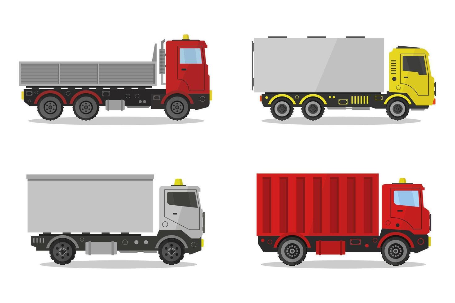 Cargo delivery truck vector